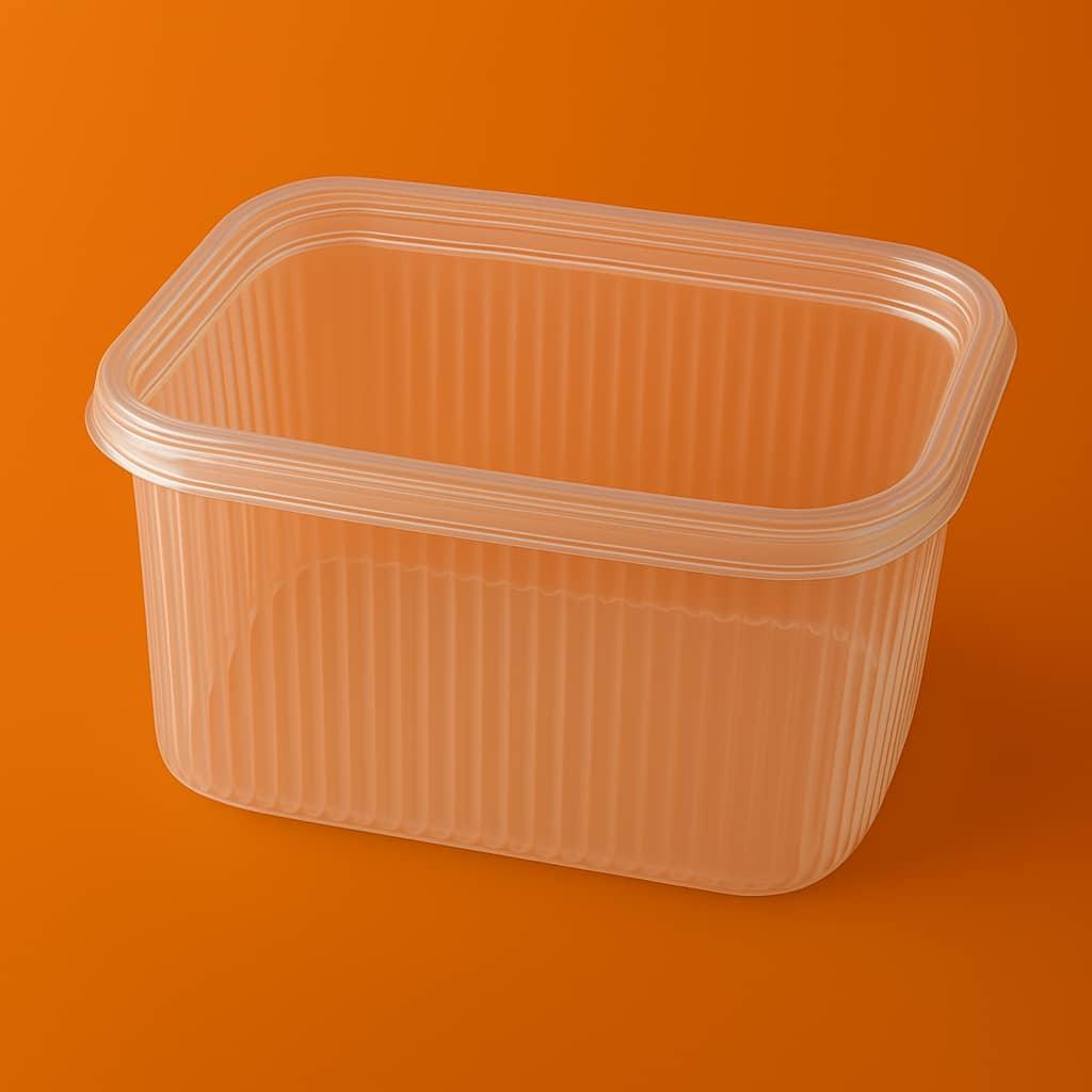 عبوة محززة مع غطاء لون شفاف تعبئة 360 علبة