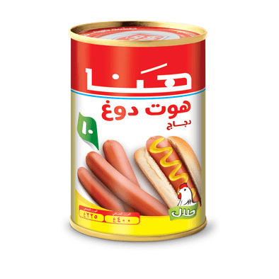 هوت دوغ ماركة هنا دجاج - 400غ