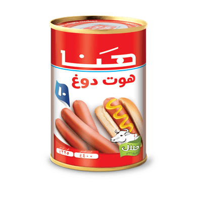 هوت دوغ ماركة هنا بقر ودجاج - 400غ