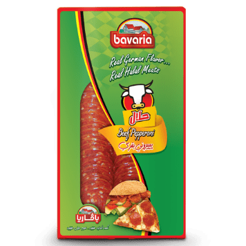 BAVARIA, Beef Pepperoni, Sliced Round 40mm Vacuum Pack 150g - For restaurants