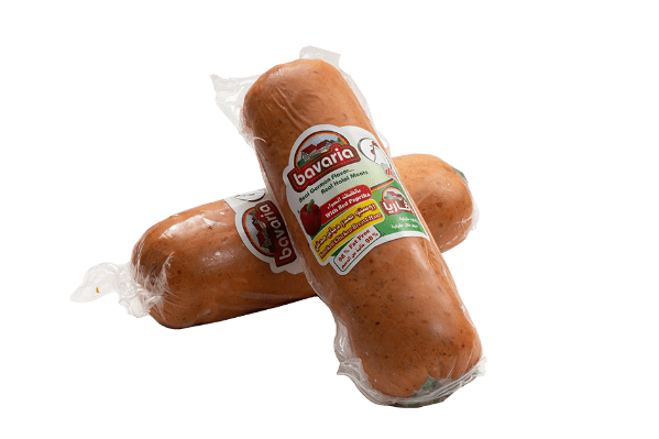 BAVARIA, Smoked Chicken Breast Ham with Red Paprika, Round Shrink 80mm 1.6Kg