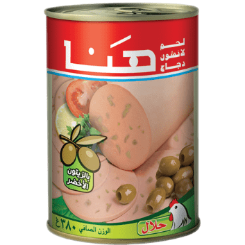 لانشون دجاج ماركة هنا 380غ - زيتون