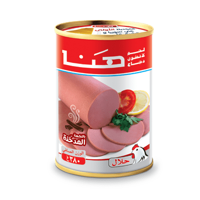 لانشون دجاج ماركة هنا 380غ - مدخن
