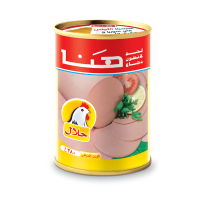 لانشون دجاج ماركة هنا 380غ - سادة
