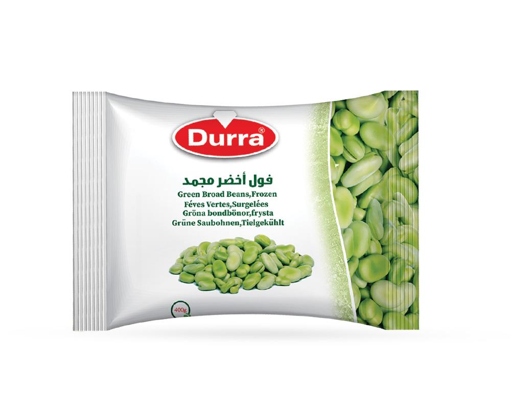فول اخضر مجمد 400 غ ماركة الدرة