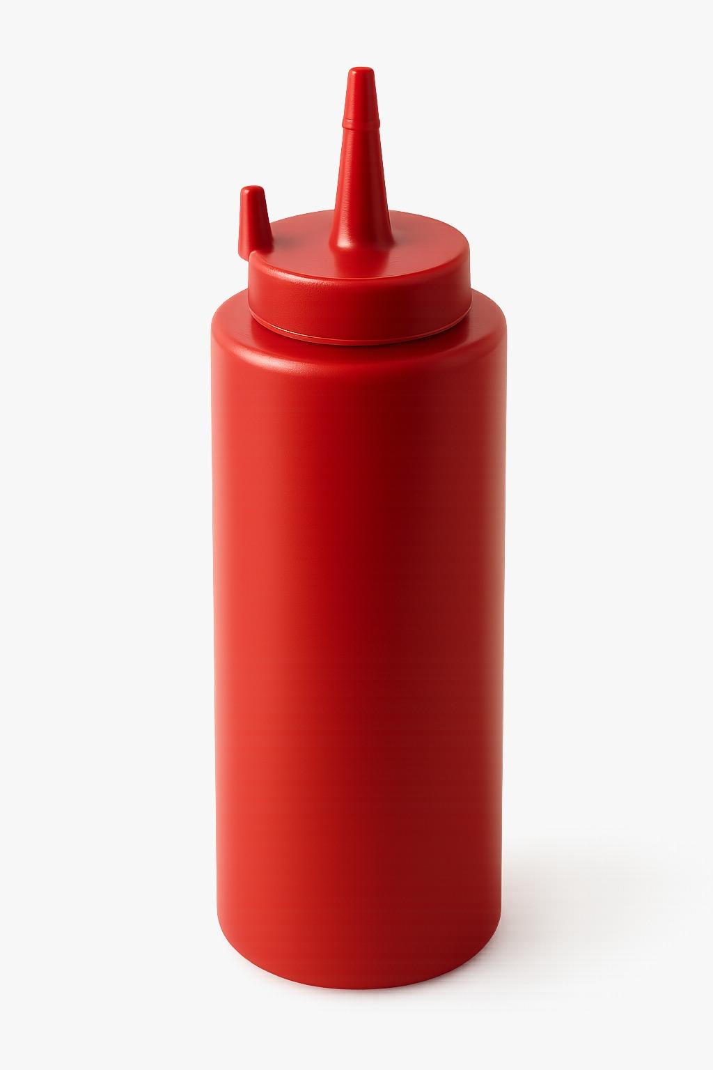 علبة كتشب بلاستيك