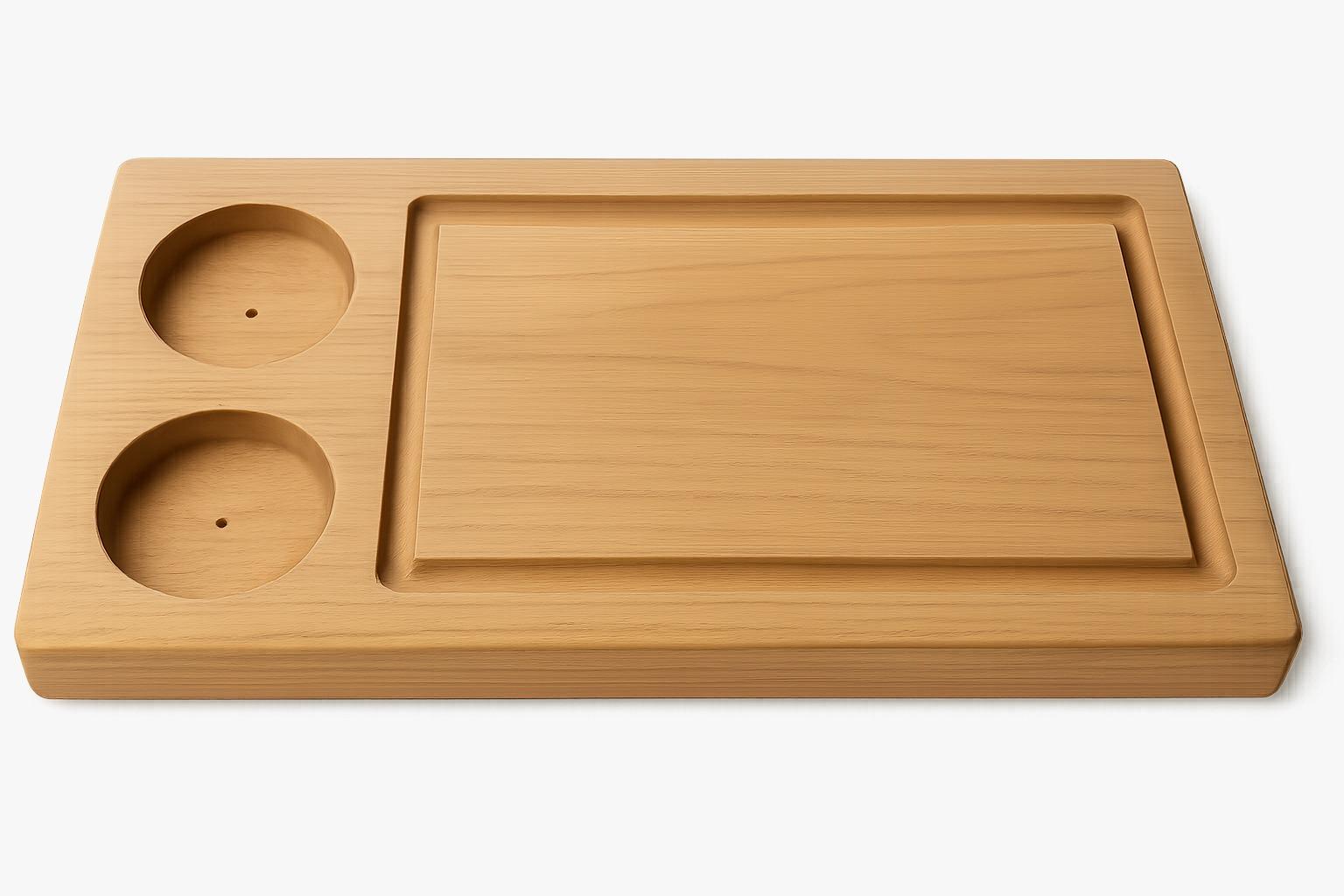 قاعدة وجبة خشب