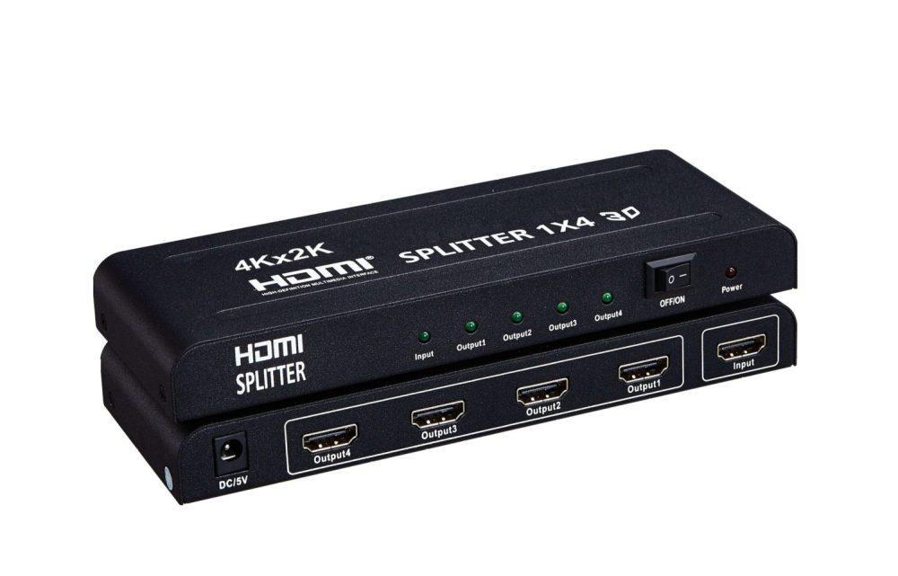 hdmi splitter 1 in 4 out 4K