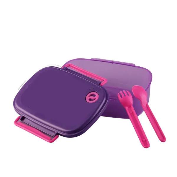 Lunch Box with Spoon & Fork