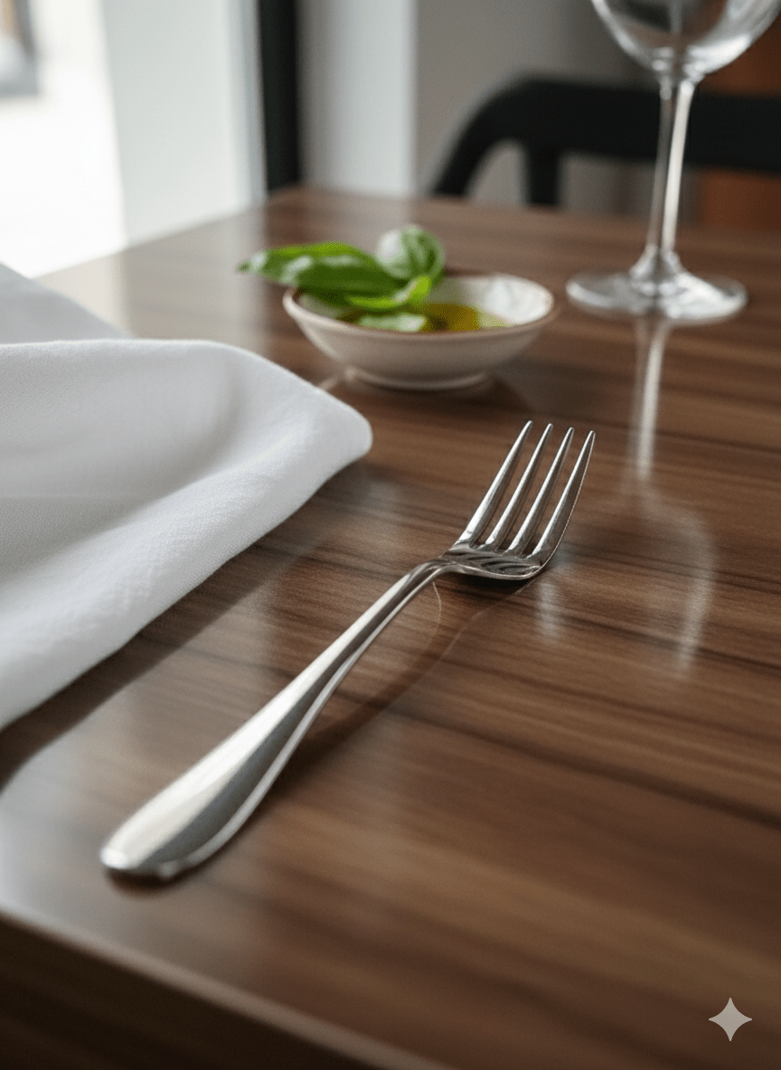 شوكة طعام سادة