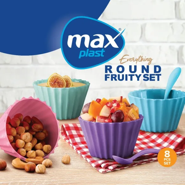 Round Fruity set of 4