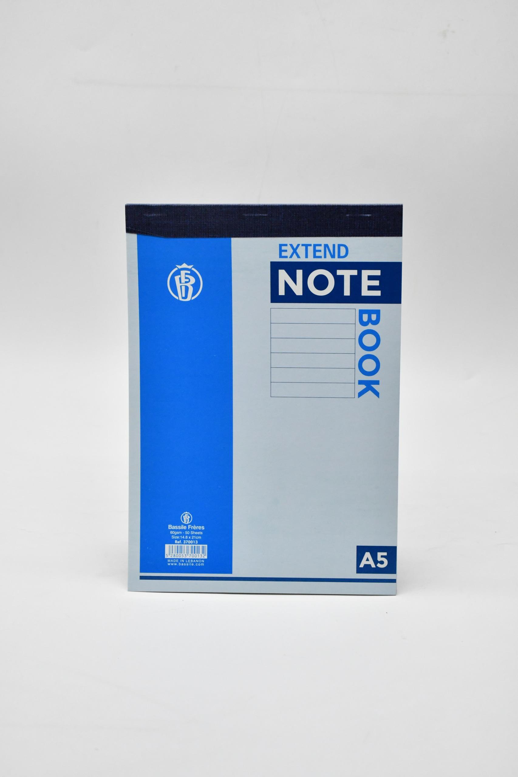 دفتر بلوك نوت باسيل مسطر 50ورقة A5