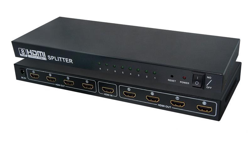 hdmi splitter 1 in 8 out 4K