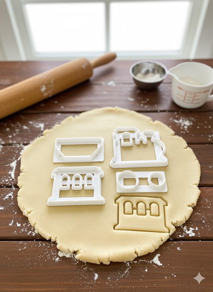 قطاعة عجين بشكل قطار