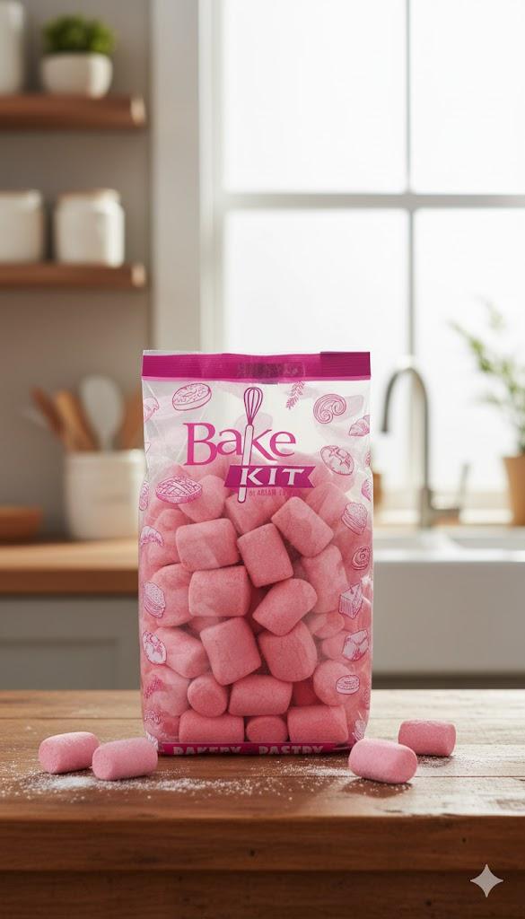 مارشميلو عادي الشكل / التقليدي (باللون الوردي)