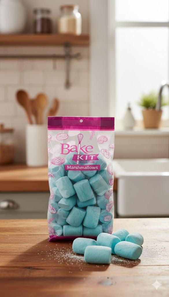 مارشميلو عادي الشكل / التقليدي (باللون الازرق)