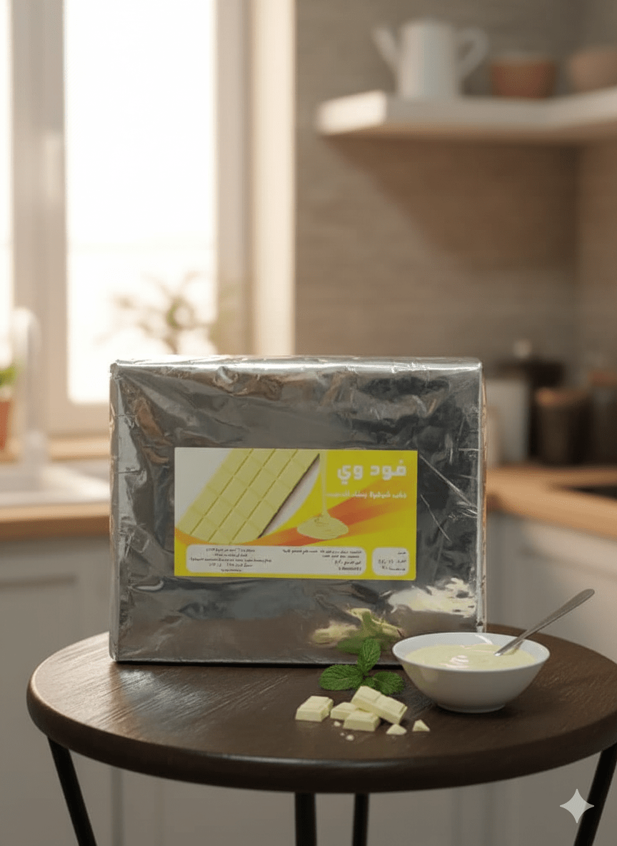 قالب شوكلا بيضا للتذويب