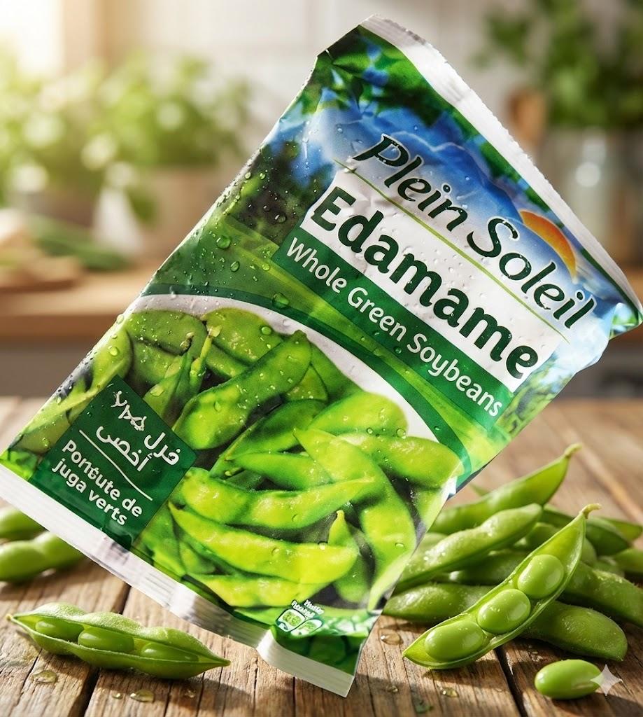 فول الصويا الأخضر الكامل