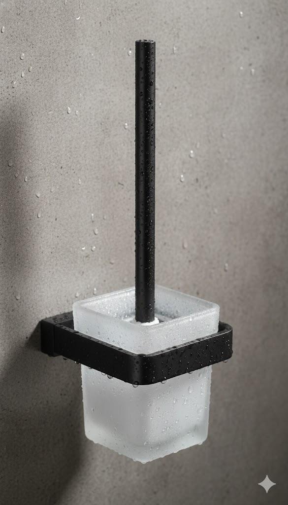 فرشاة مرحاض مع حامل