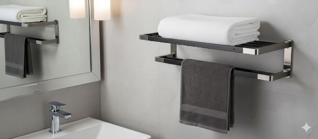 حامل مناشف / رف مناشف