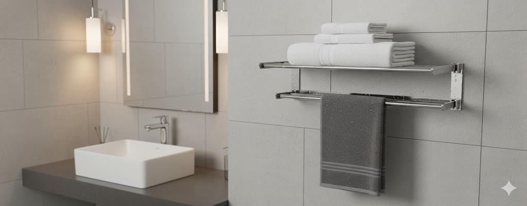 حامل مناشف / رف مناشف