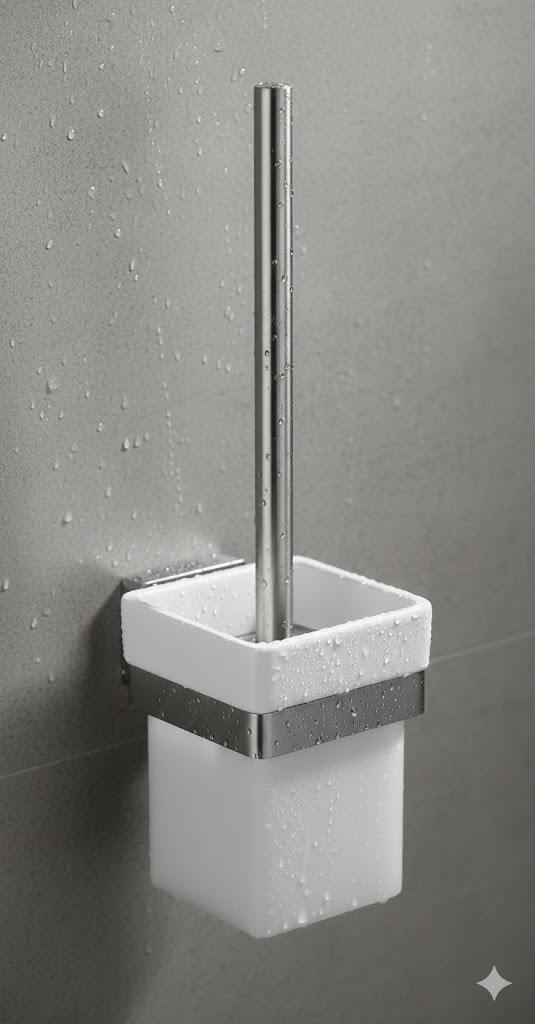 فرشاة مرحاض مع حامل