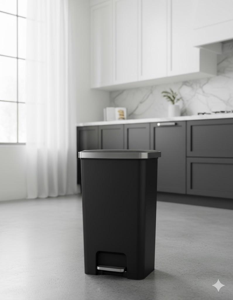 سلة نفايات بدواسة