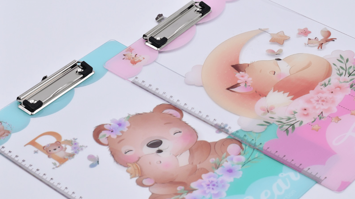 طبلية بلاستيك شفافة مطبوعة