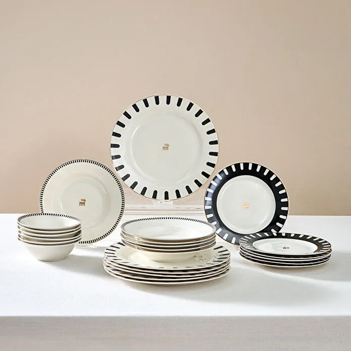 كاراجا ارييس طقم 24 قطعة ل6 اشخاص بورسلين