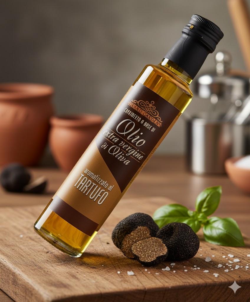 زيت زيتون بكر مُنكّه بالكمأ (الترافل)