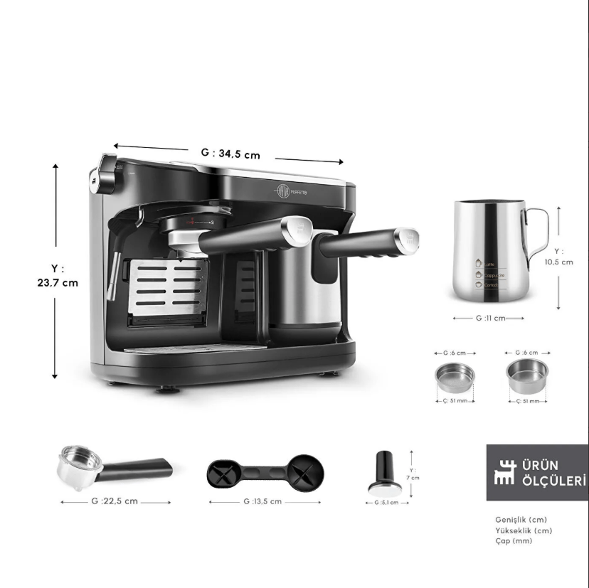 Hatır Perfetto Espresso ve Türk Kahvesi Makinesi - Image 2