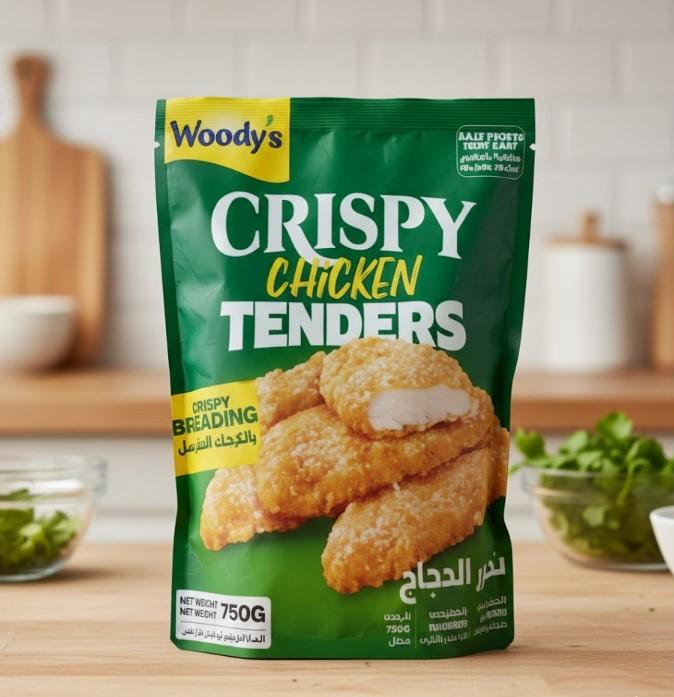 قطع دجاج مقرمشة جاهزة للطهي