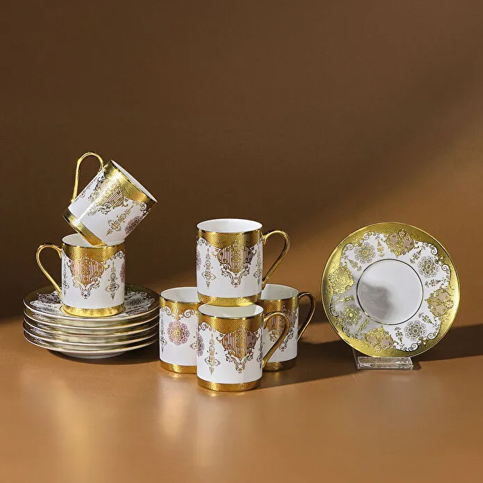 karaca azize 6 kisilik kahve fincan takimi 80 ml 000001000208078001