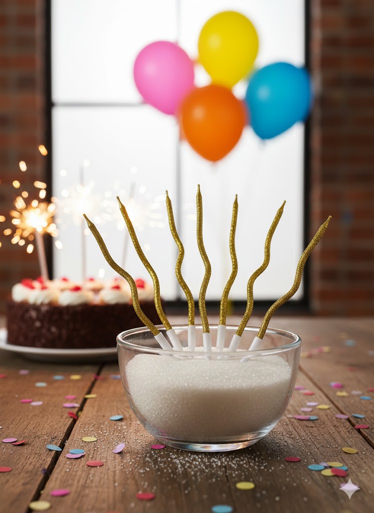 شمع كيك 12 قطعة